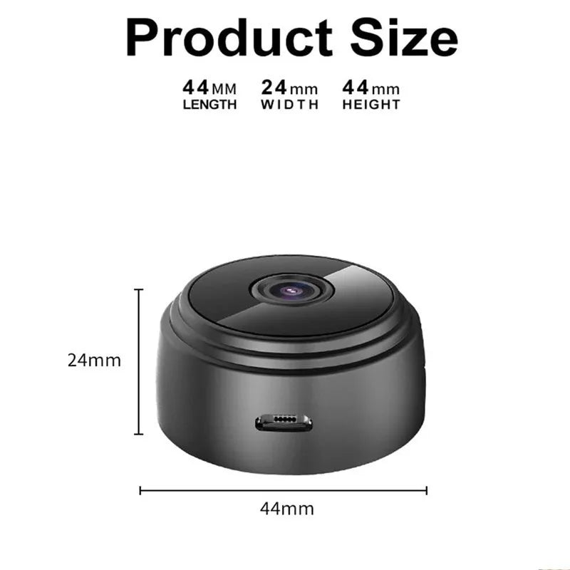 Wireless Smart WiFi Security Camera, 1080P HD Indoor Outdoor Home Surveillance Cam with Wide Angle, Night Vision, Motion