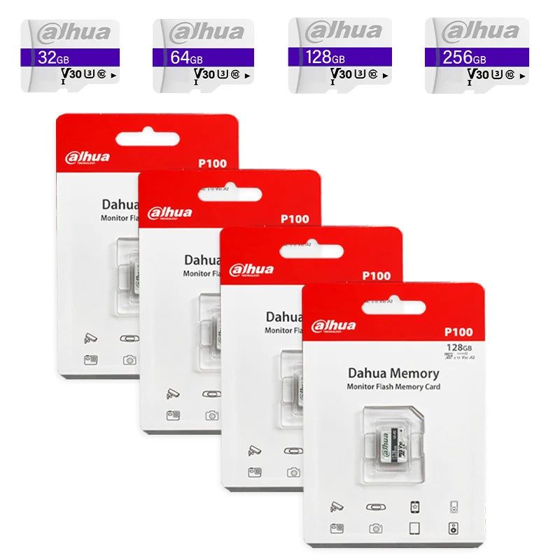 Dahua Original 32/64/128/256GB MicroSD Memory Card 95 MB/s TF High Speed Card For IP Camera VTO VTH Various Digital Products